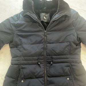 Zara woman down coat - navy blue
